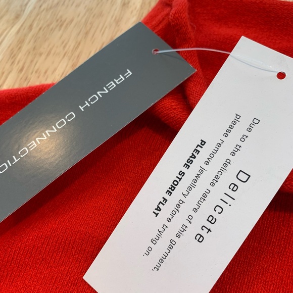 French connection red turtleneck sweater - Picture 4 of 6